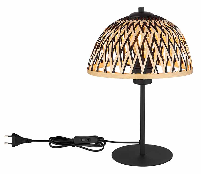 Bohemian schwarze Metall-Tischlampe Globo Colly – Bild 4