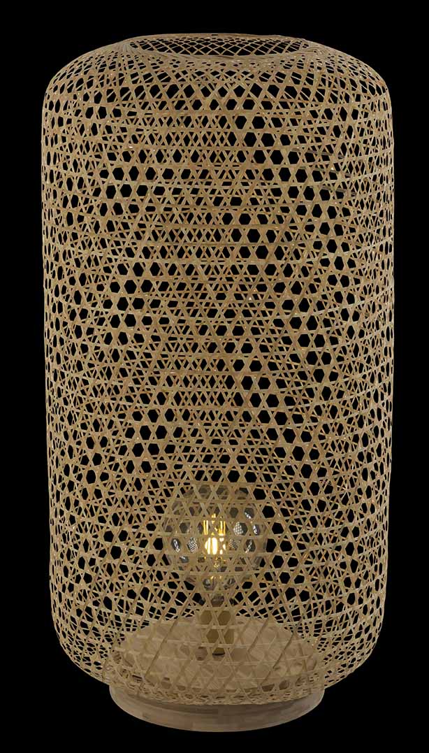 Boho Stehlampe Natur Bambus Globo Mirena – Bild 3