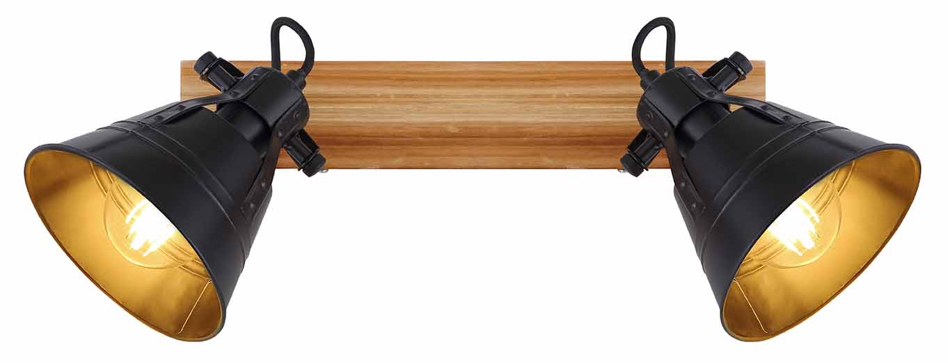 Braune Landhaus Holz Spots Globo Gunther – Bild 3