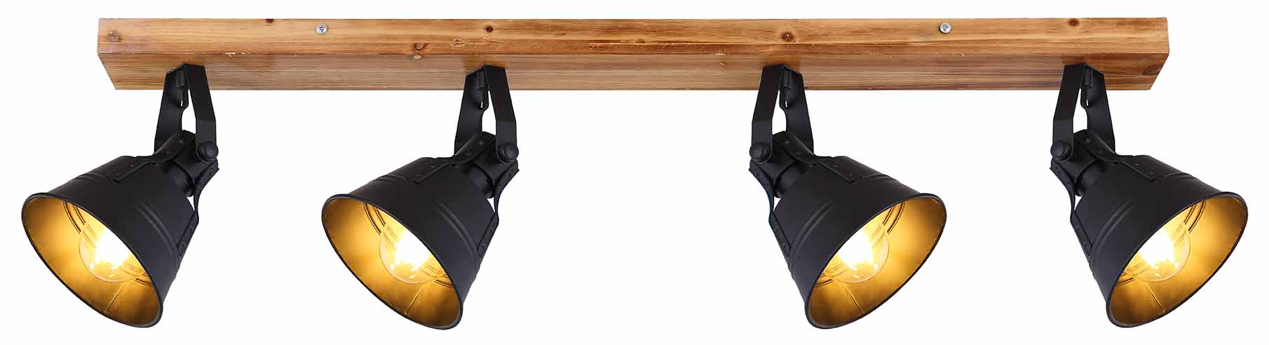 Braune Landhaus Holz Spots Globo Gunther – Bild 2