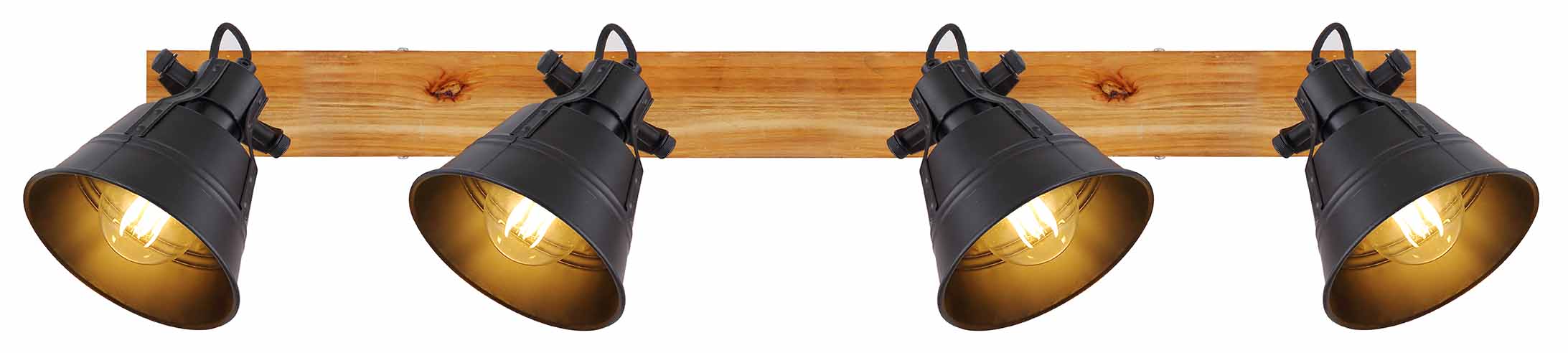 Braune Landhaus Holz Spots Globo Gunther – Bild 3