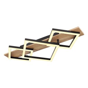 geometrische-2-licht-deckenlampe-schwarz/braun-globo-beatrix-67294d2