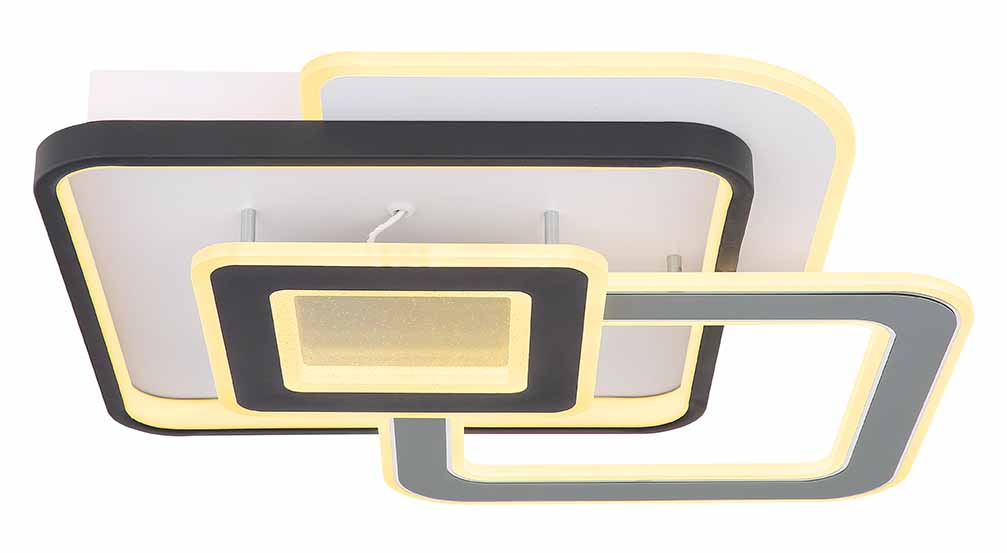 Hightech Deckenlampe grau 5 Quadrat Globo Brienna – Bild 2