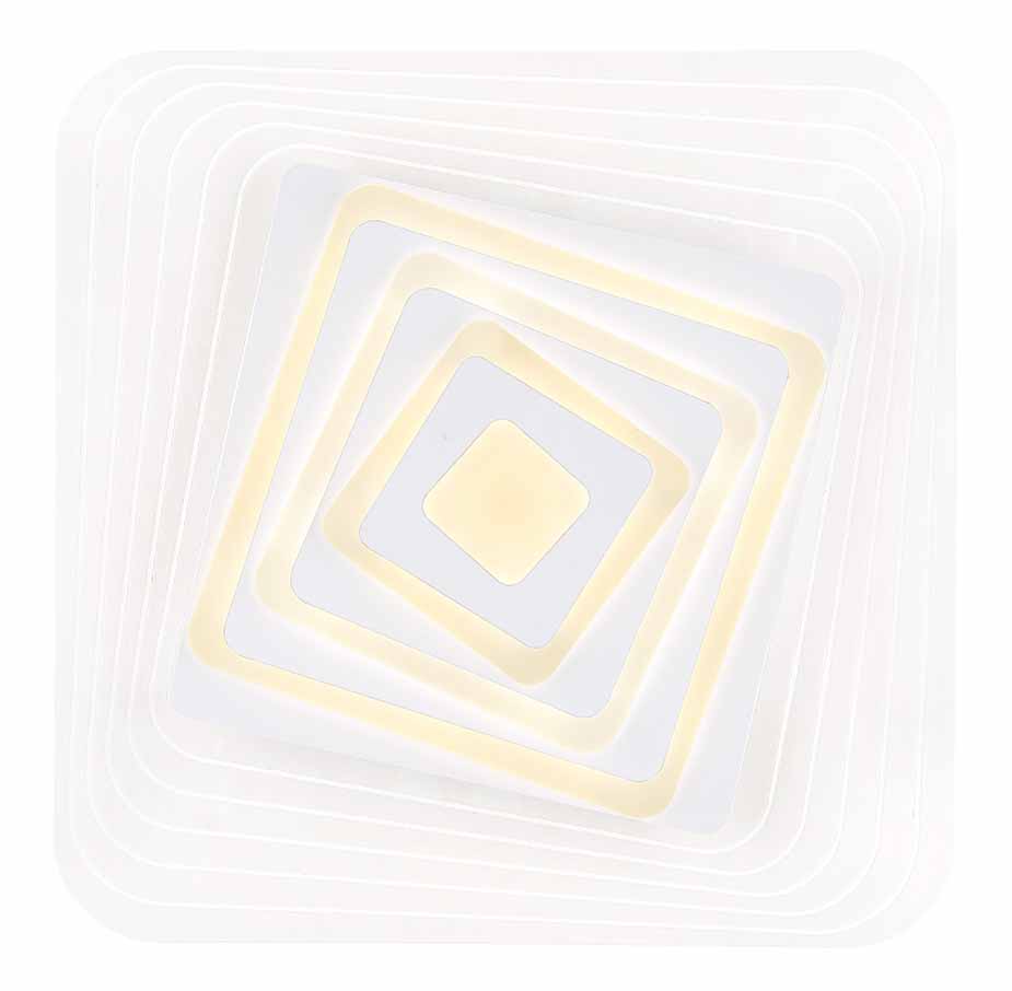 Hightech weiße quadratische Deckenlampe Globo Jocelyn – Bild 3