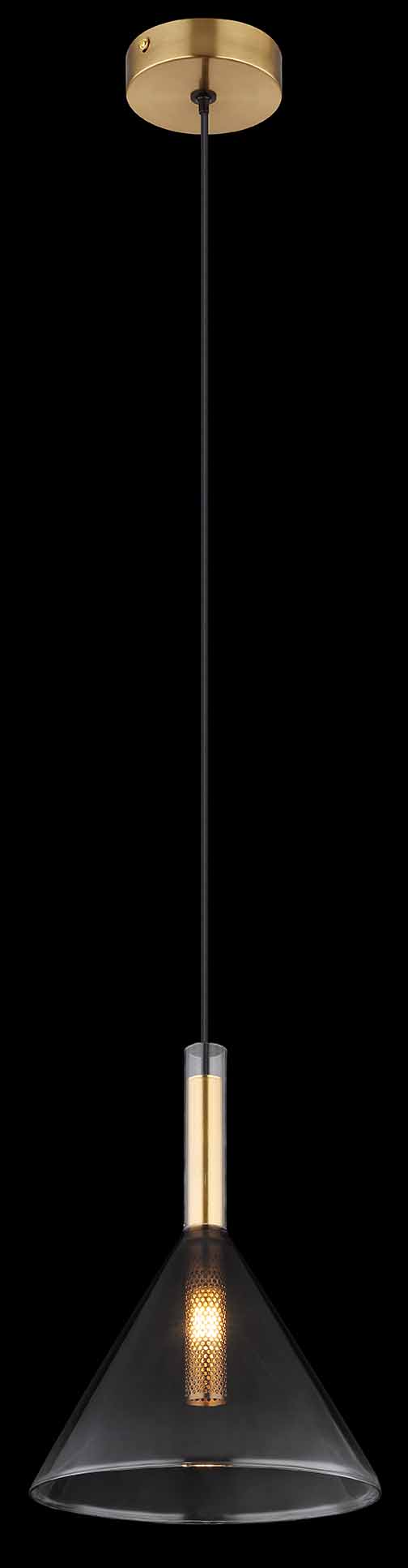 Klassische Messing-Metall-Hängelampe Globo Elisabeth – Bild 3