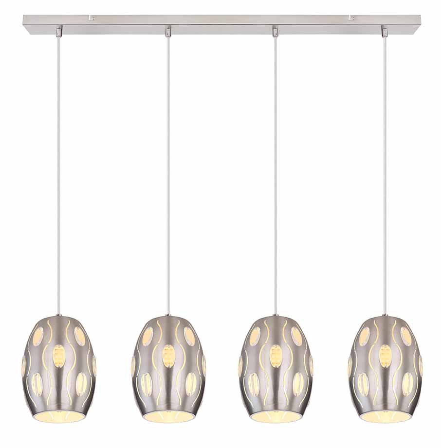 Klassische Nickel-Metall-Hängelampen Globo Narri – Bild 2