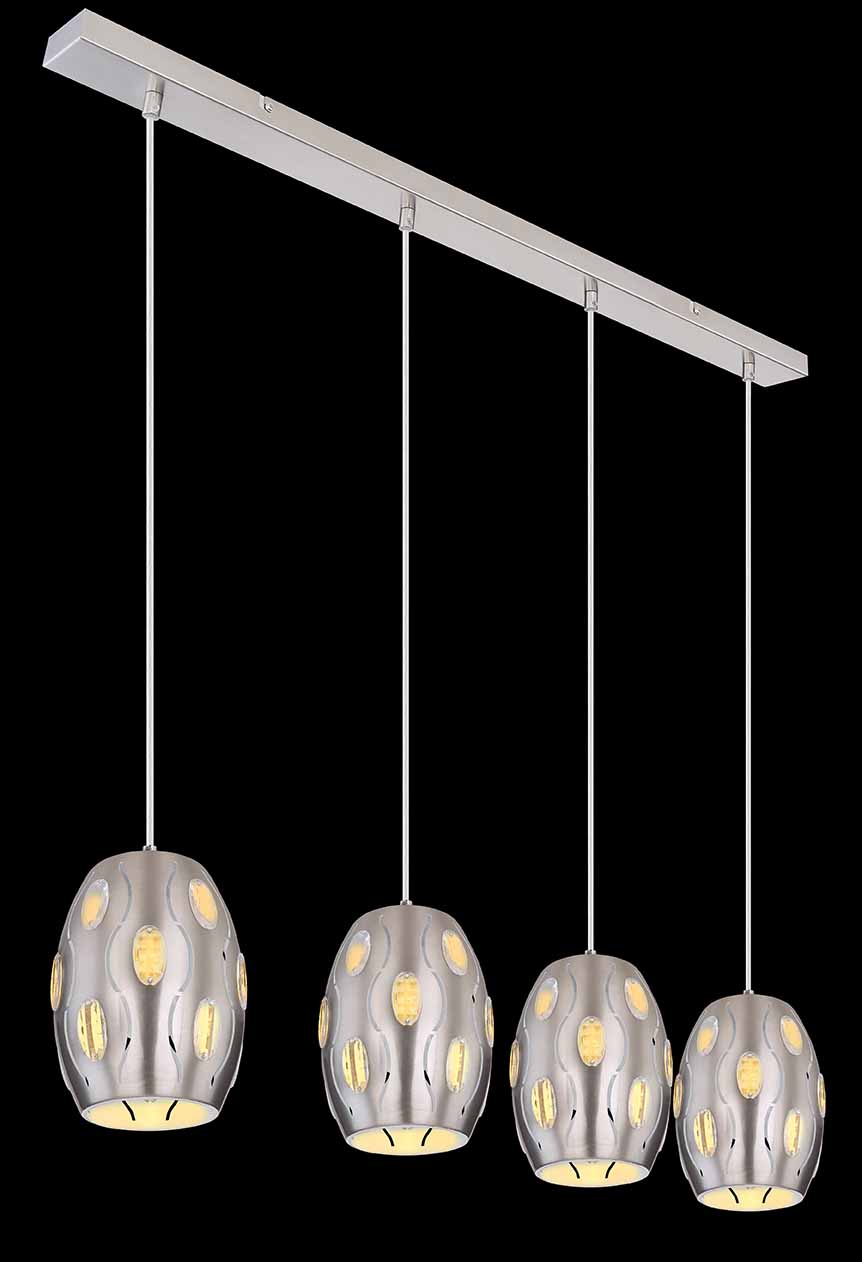 Klassische Nickel-Metall-Hängelampen Globo Narri – Bild 4