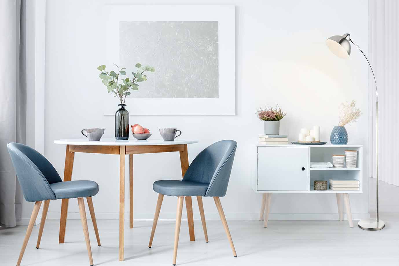 Klassische Nickel-Metall-Stehlampe Globo Anita – Bild 2