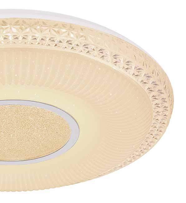 Klassische weiße Metall-Deckenlampe Globo Klemens – Bild 3