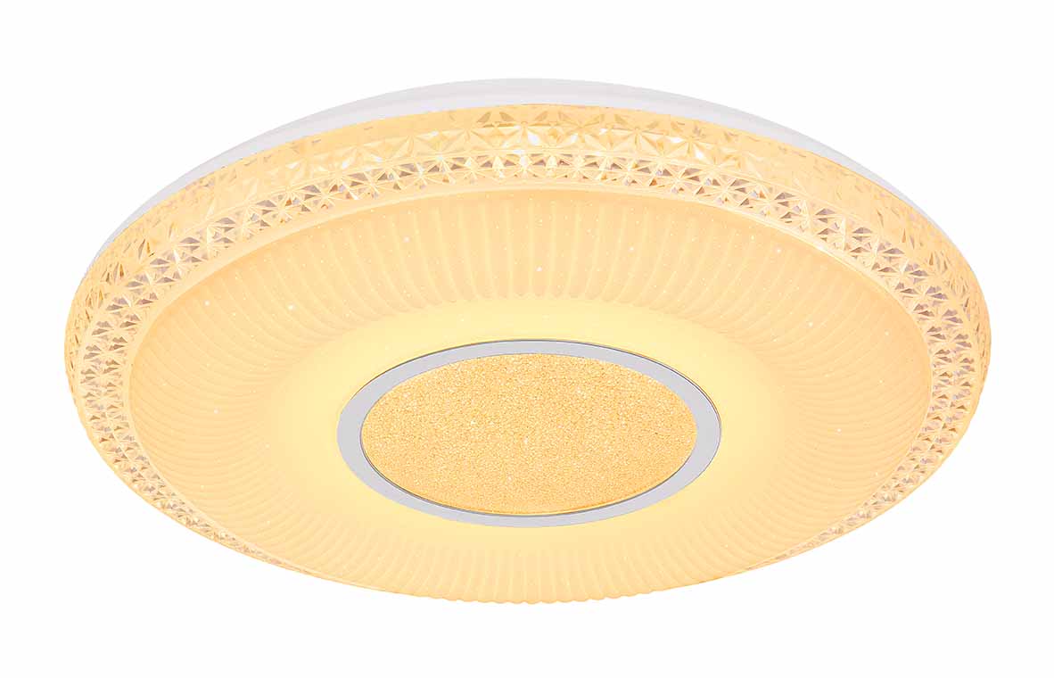 Klassische weiße Metall-Deckenlampe Globo Klemens – Bild 4