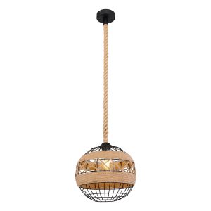 kugelförmige-hängelampe-schwarz/natur-mit-hanfgewebe-globo-ulleu-69029h1