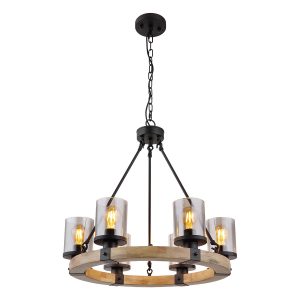 ländliche-runde-schwarze-hängelampe-globo-lila-15555-6h