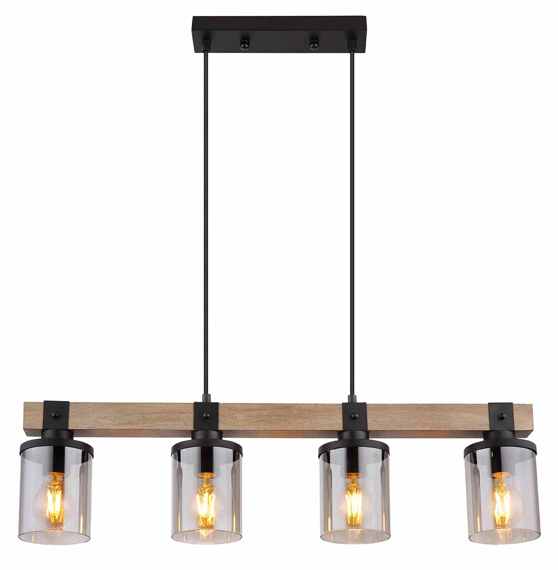 Ländliche schwarze Glas-Hängelampen Globo Lila – Bild 2