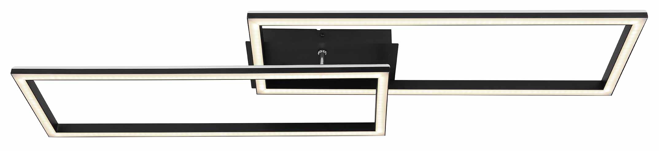 Langgestreckte moderne schwarze Deckenlampe Globo Jepp – Bild 2