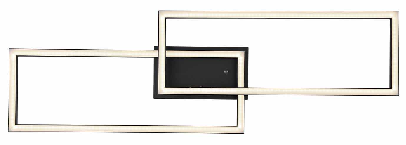 Langgestreckte moderne schwarze Deckenlampe Globo Jepp – Bild 3