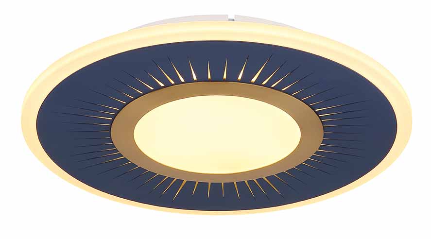 Metall-Deckenlampe modern weiß rund Globo Ingomar – Bild 4