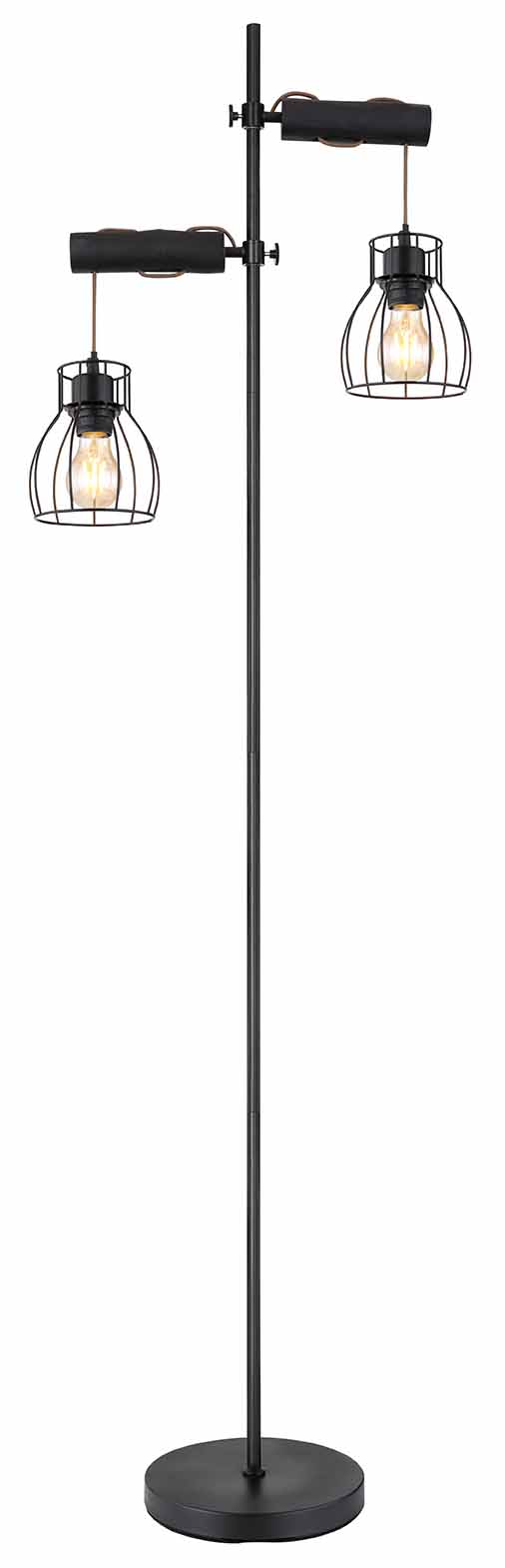 Metall schwarze Retro Stehlampe Globo Mina – Bild 2