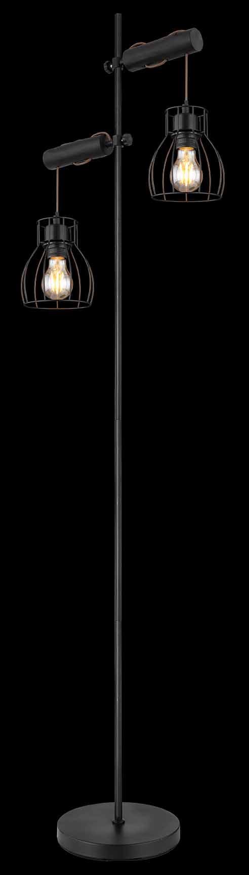 Metall schwarze Retro Stehlampe Globo Mina – Bild 4