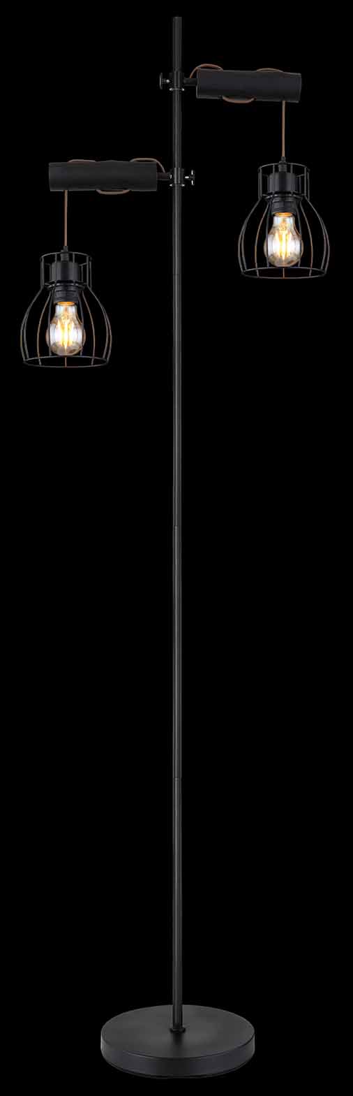 Metall schwarze Retro Stehlampe Globo Mina – Bild 5