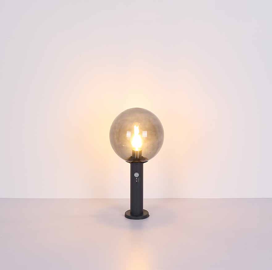 Moderne anthrazitfarbene Aluminium-Außenlampe Globo Hedwig – Bild 4