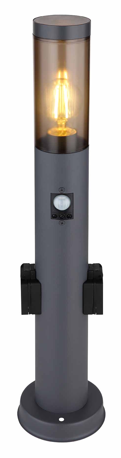 Moderne anthrazitfarbene Metall-Außenlampe Globo Boston – Bild 2