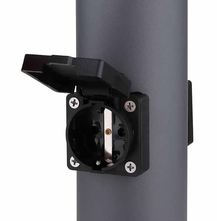 Moderne anthrazitfarbene Metall-Außenlampe Globo Boston – Bild 4