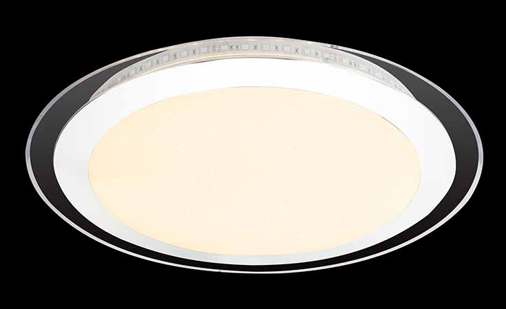 Moderne chromfarbene Metall-Deckenlampe Globo Nicole II – Bild 2