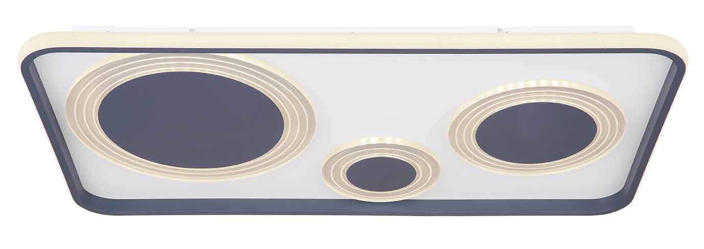 Moderne lange graue Deckenlampe Globo Nora – Bild 2