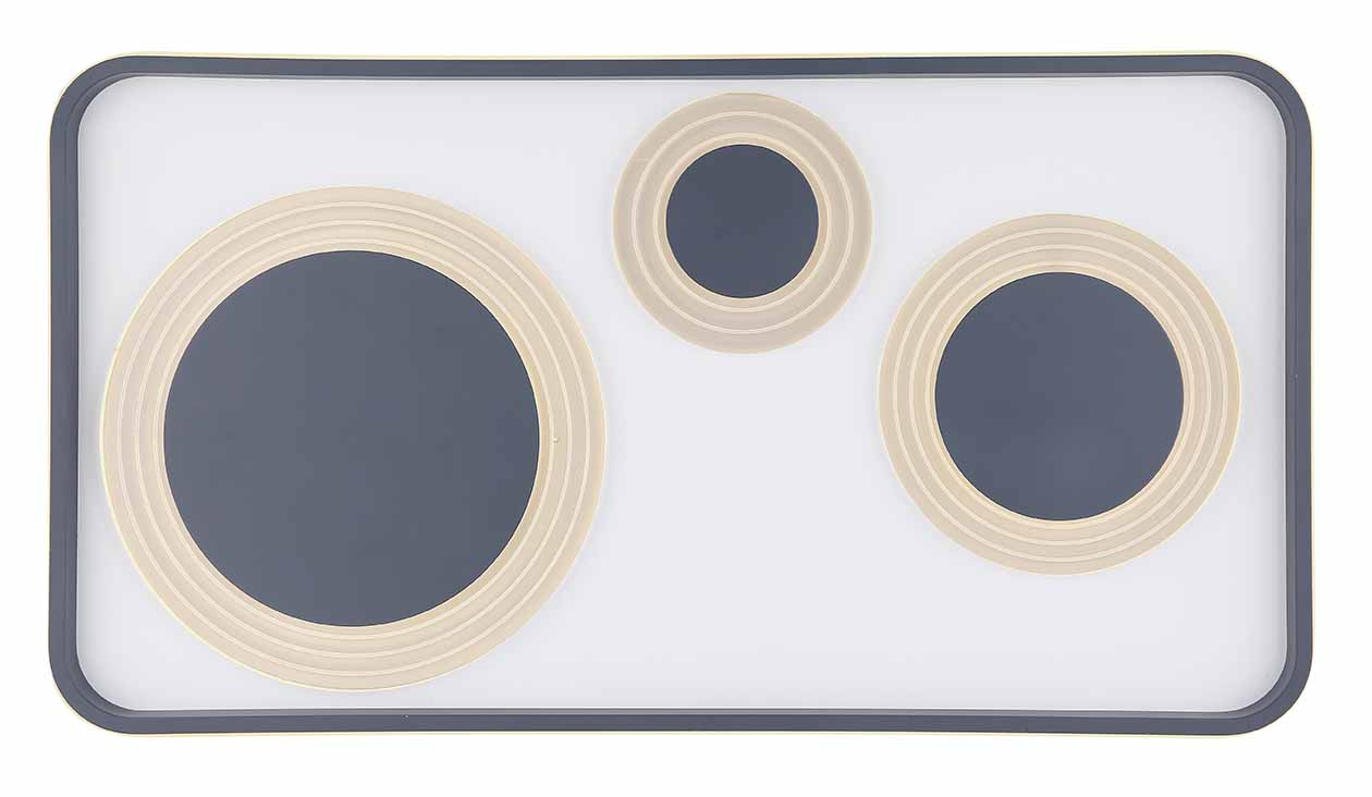 Moderne lange graue Deckenlampe Globo Nora – Bild 3