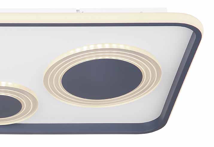 Moderne lange graue Deckenlampe Globo Nora – Bild 4