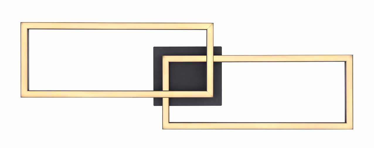 Moderne langgestreckte schwarze Deckenlampe Globo Tatjana – Bild 3