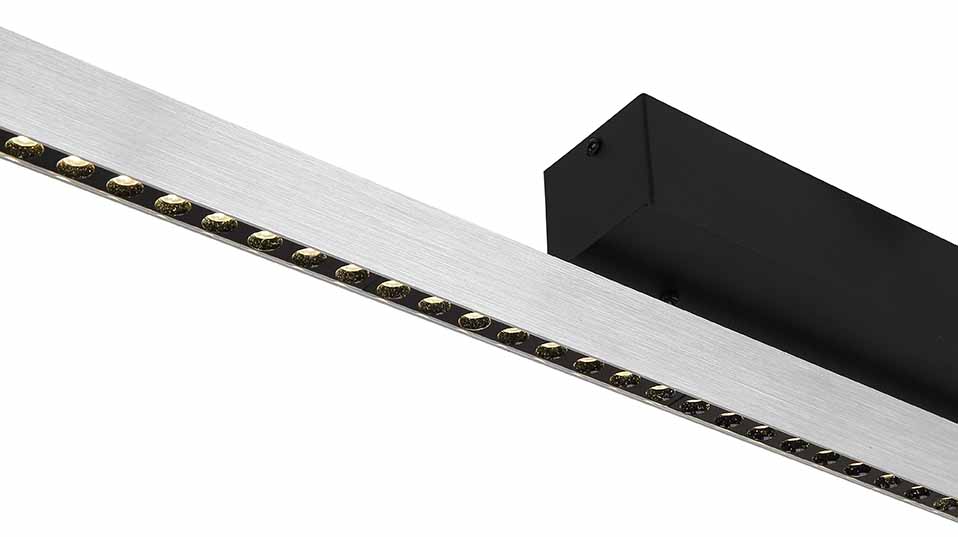 Moderne schwarze Balken-Metall-Hängelampe Globo Dentsy – Bild 3