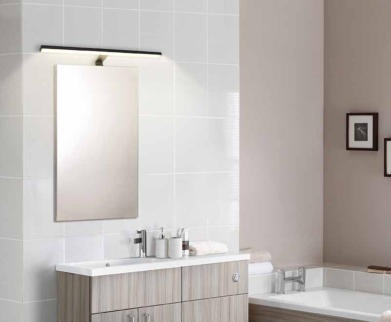 Moderne schwarze Balken-Wandlampe Globo Jaime – Bild 3