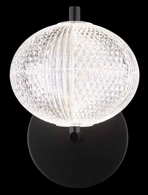 Moderne schwarze Kugel-Wandleuchte Globo Aida – Bild 4