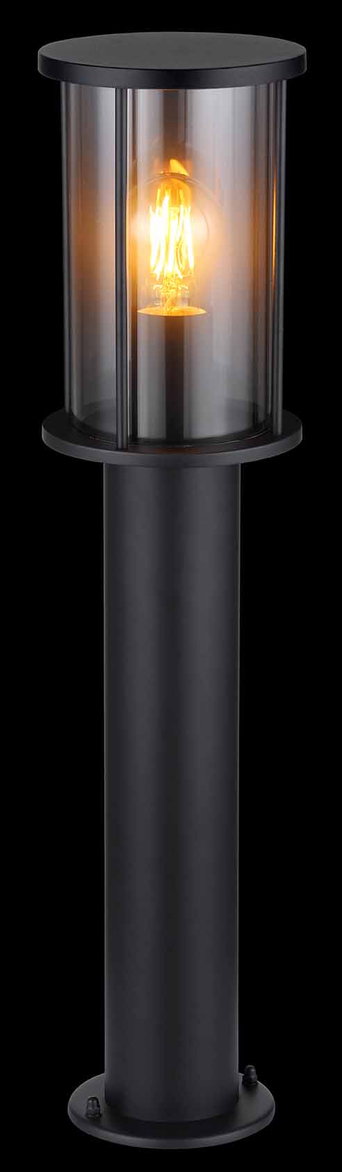 Moderne schwarze Metall-Außenlampe Globo Gracey – Bild 2