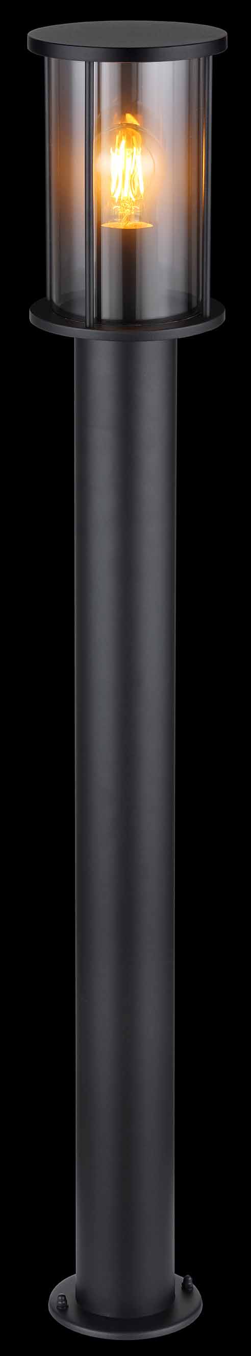 Moderne schwarze Metall-Außenlampe Globo Gracey – Bild 2