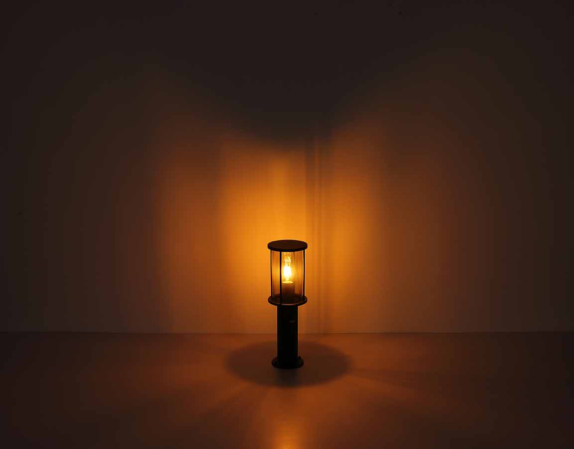 Moderne schwarze Metall-Außenlampe Globo Gracey – Bild 3