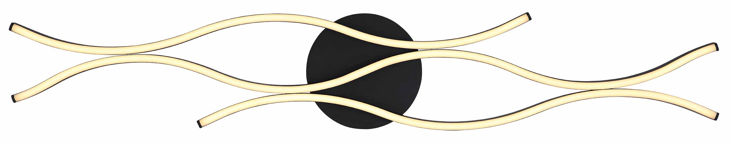 Moderne schwarze Metall-Deckenlampe Globo Geronimo – Bild 3