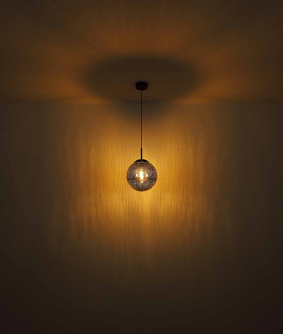 Moderne schwarze Metall-Deckenlampe Globo Samos – Bild 2