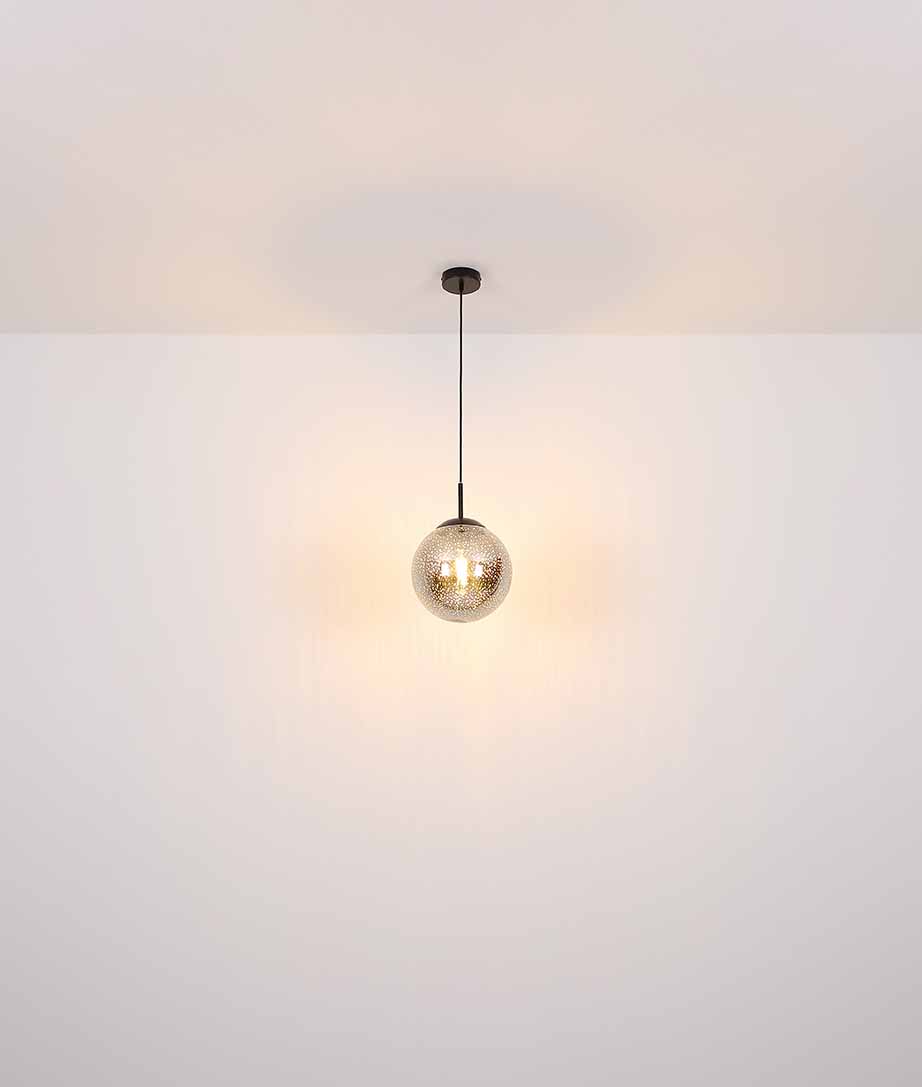 Moderne schwarze Metall-Deckenlampe Globo Samos – Bild 3