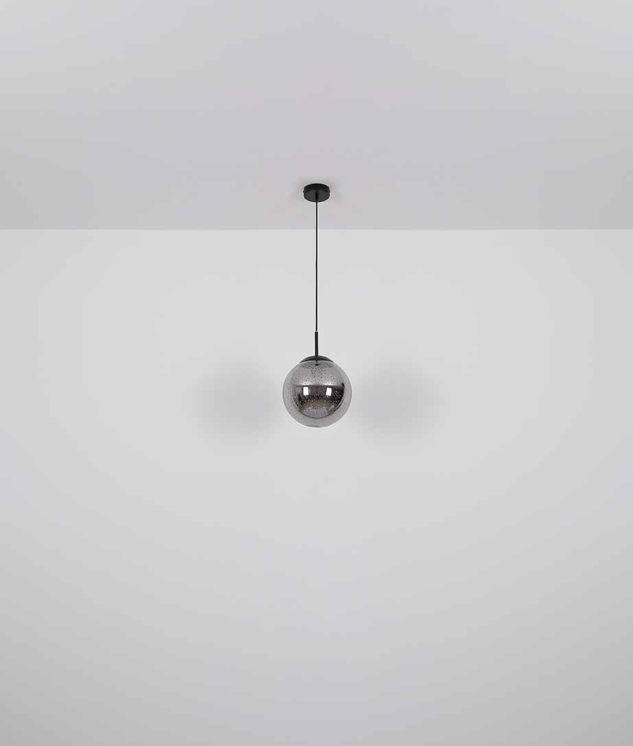 Moderne schwarze Metall-Deckenlampe Globo Samos – Bild 4