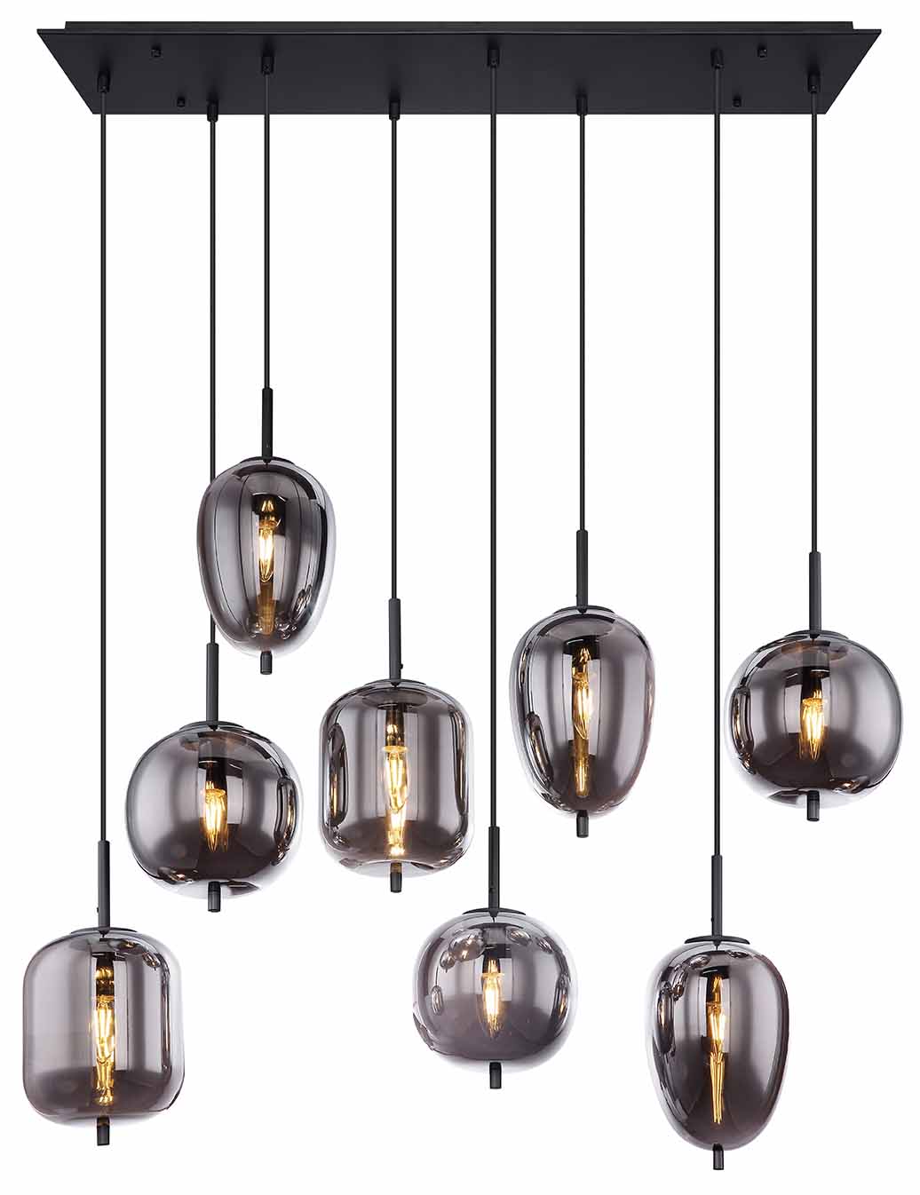 Moderne schwarze Metall Hängelampe Globo Blacky – Bild 2
