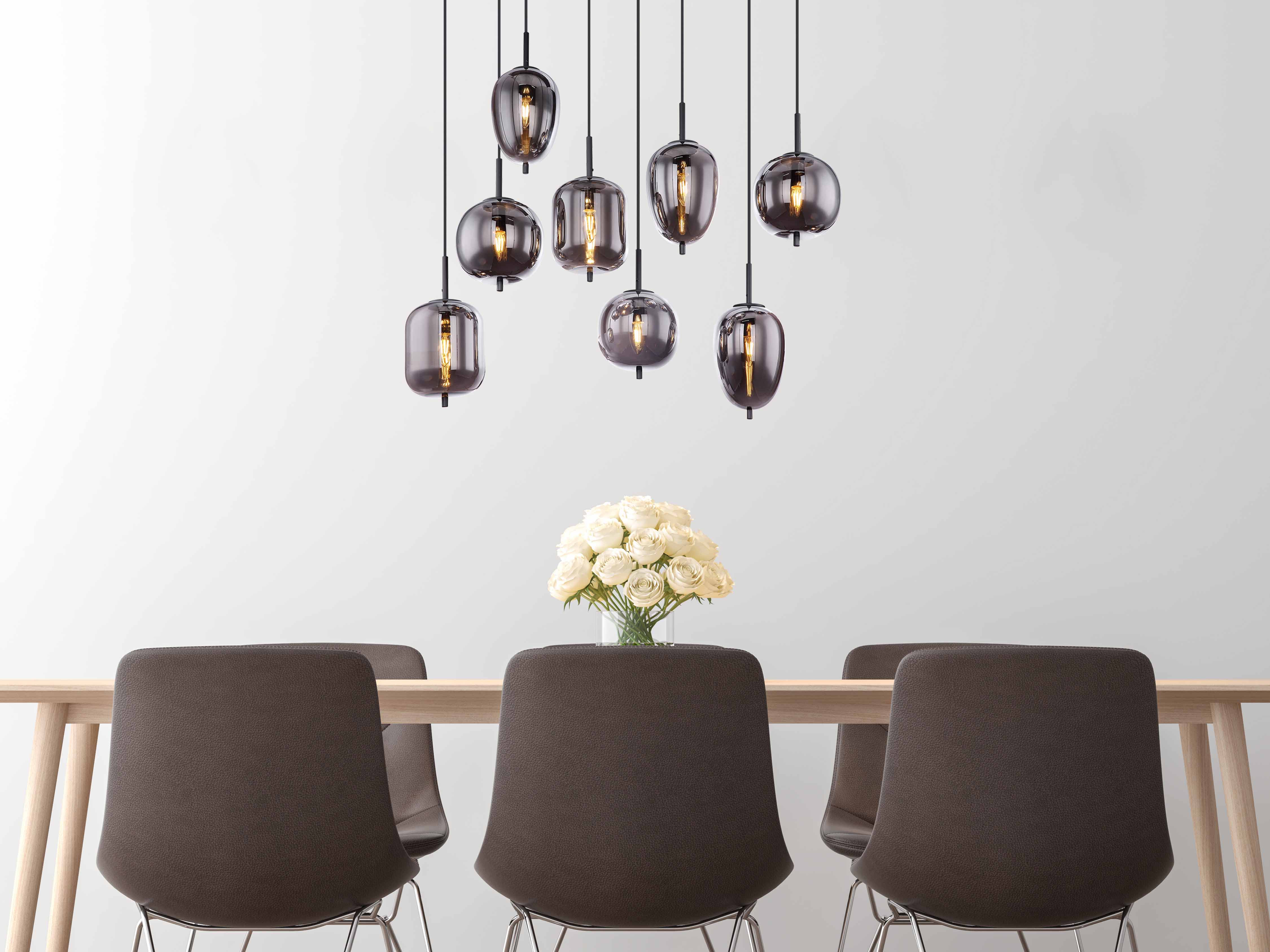 Moderne schwarze Metall Hängelampe Globo Blacky – Bild 4
