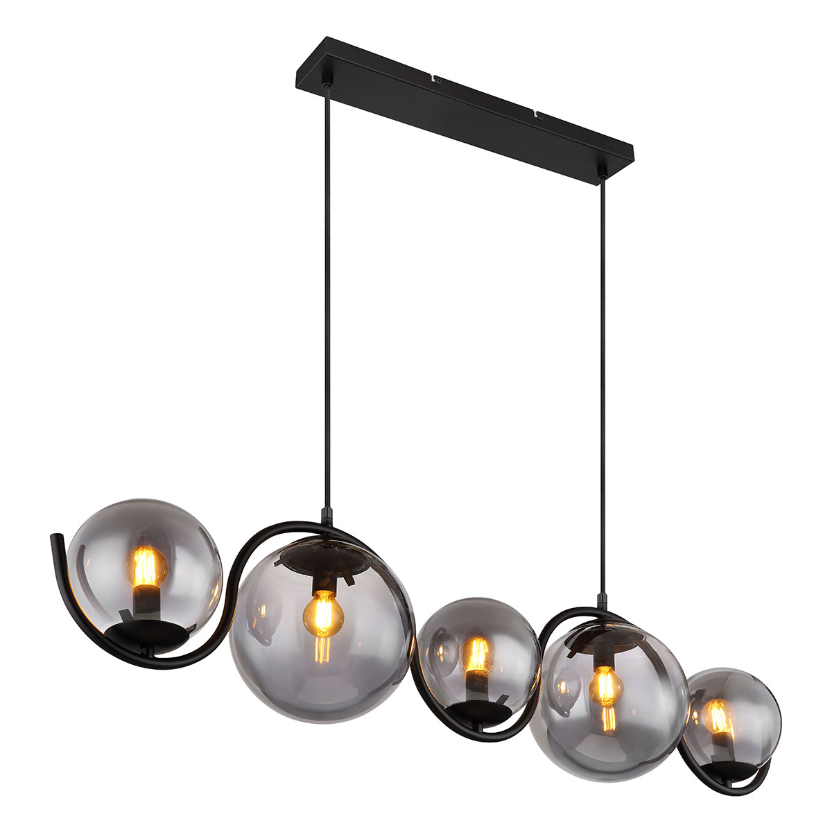 moderne-schwarze-metall-hängelampe-globo-porry-15869-5h