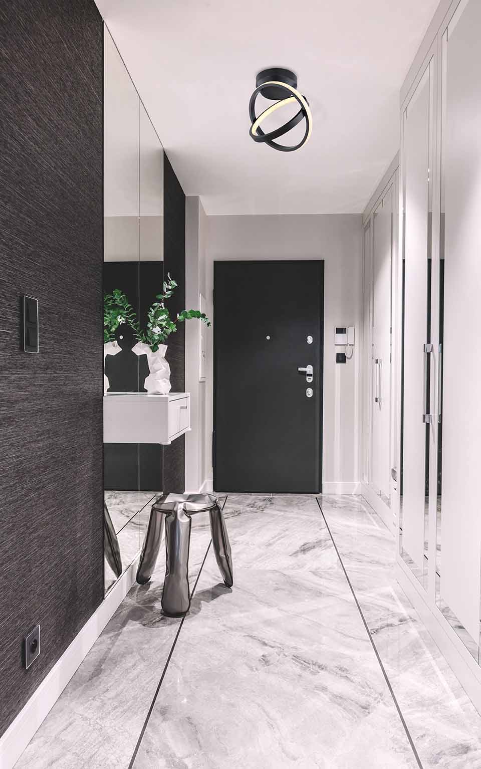 Moderne schwarze Metall-Kreis-Deckenlampe Globo Kamilla – Bild 4