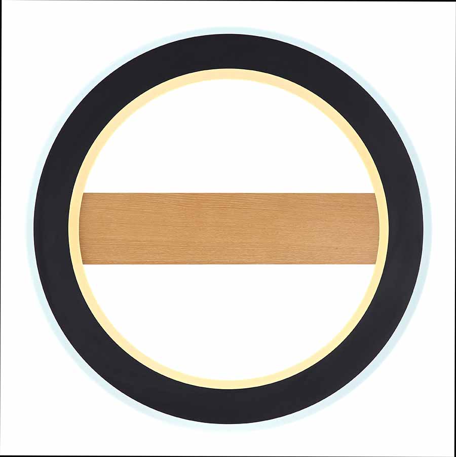 Moderne schwarze runde Deckenlampe Globo Mattia – Bild 3