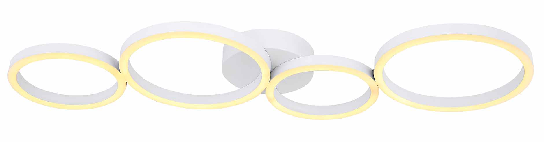 Moderne weiße Kreise Deckenlampe Globo Venosa – Bild 2