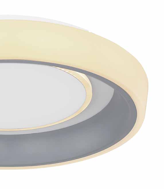 Moderne weiße Metall-Deckenlampe Globo Tabano – Bild 3