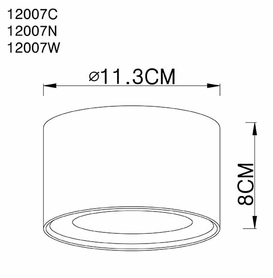 Moderne weiße Metall-Deckenleuchte Globo Serena – Bild 4