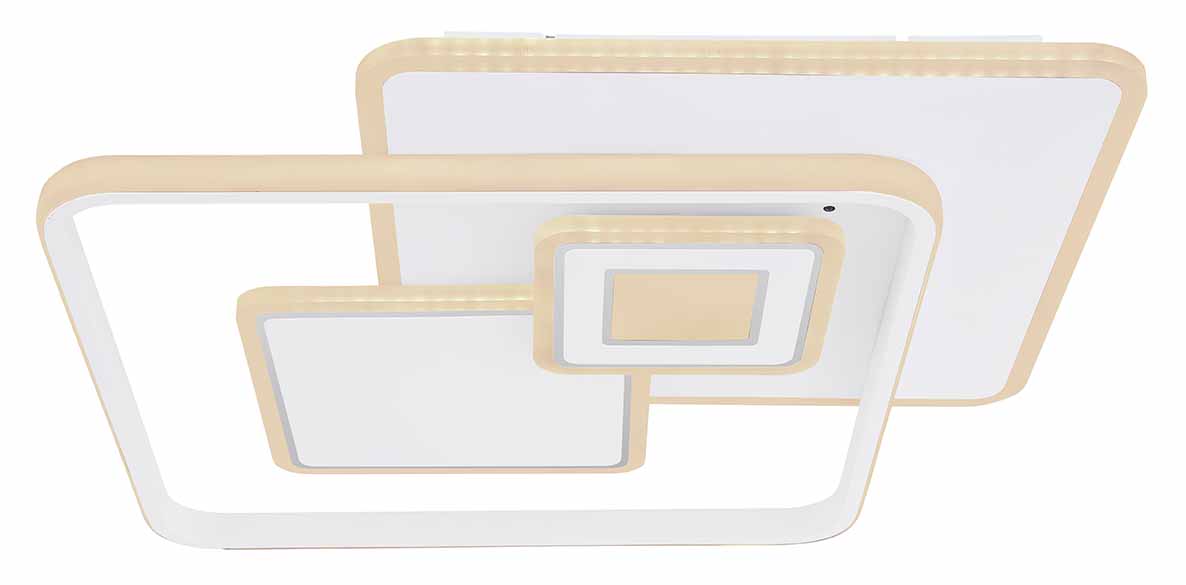 Moderne weiße quadratische Deckenlampe Globo Roderick – Bild 2